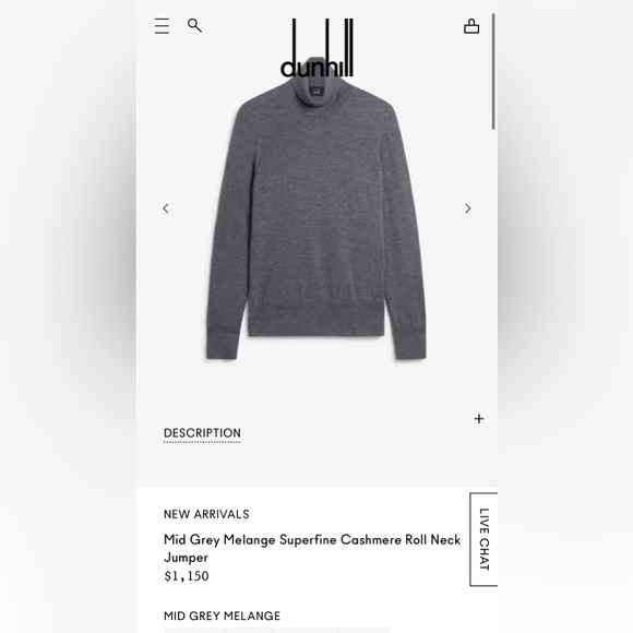 Italian Cashmere Turtleneck - Picture 1 of 6